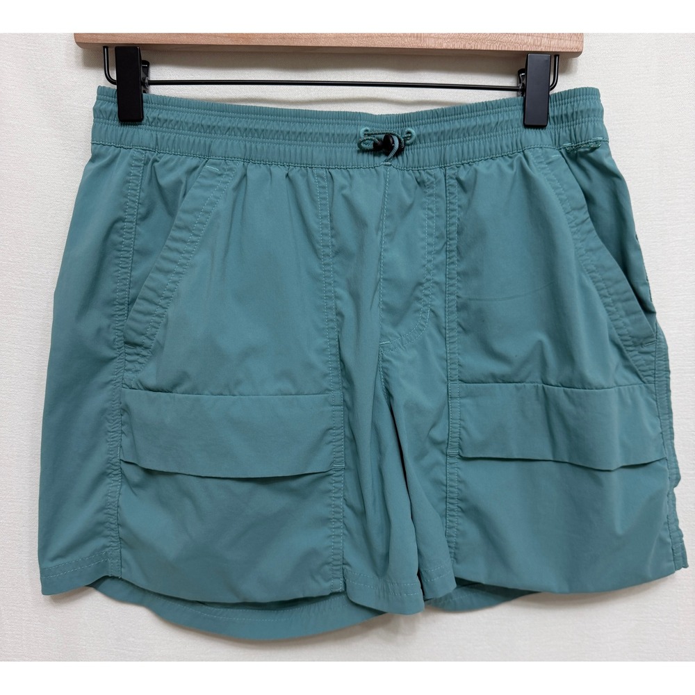 REI Co-op Active Hiking Shorts Womens Small Teal Blue Quick Dry Utility Pockets